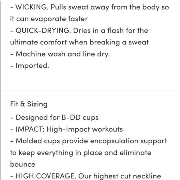 Athleta Advance Bra Black Sport Gym Size 34B - Picture 10 of 12